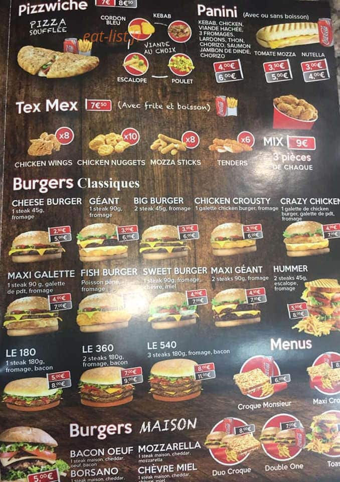 Miami meals — carte page 2