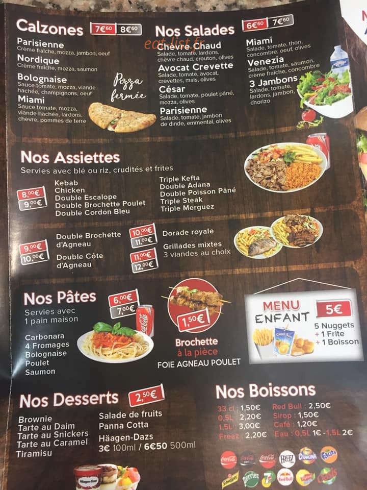 Miami meals — carte page 6