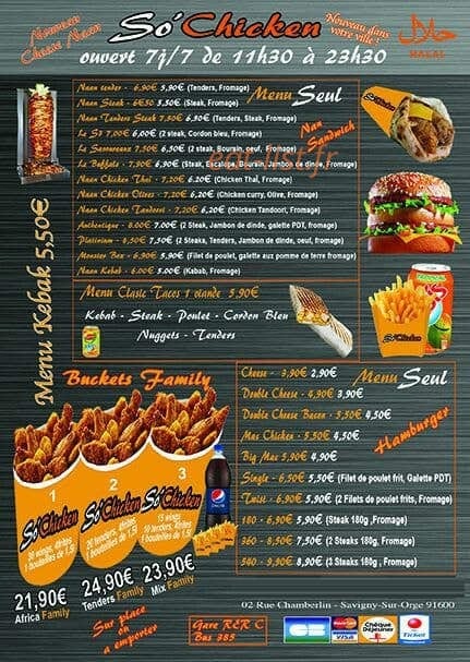 So'chicken — carte page 1