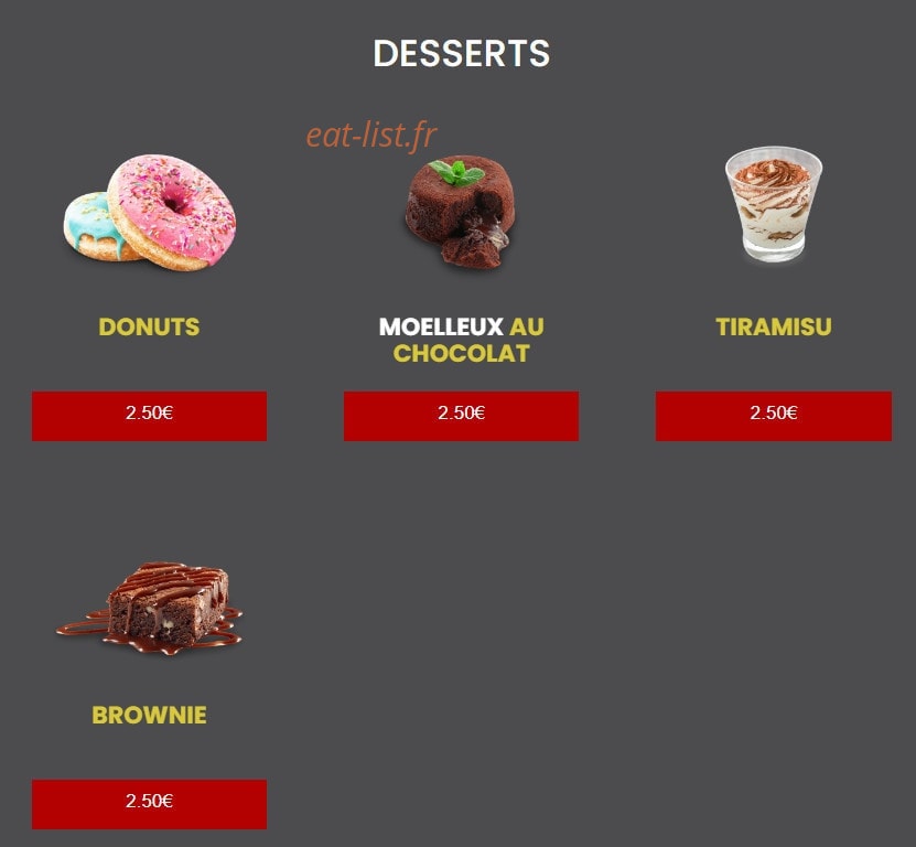 Wardy's Pizza — carte page 7