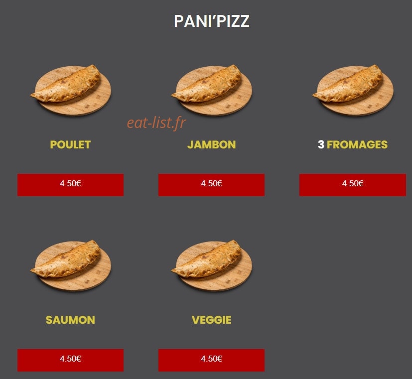 Wardy's Pizza — carte page 6