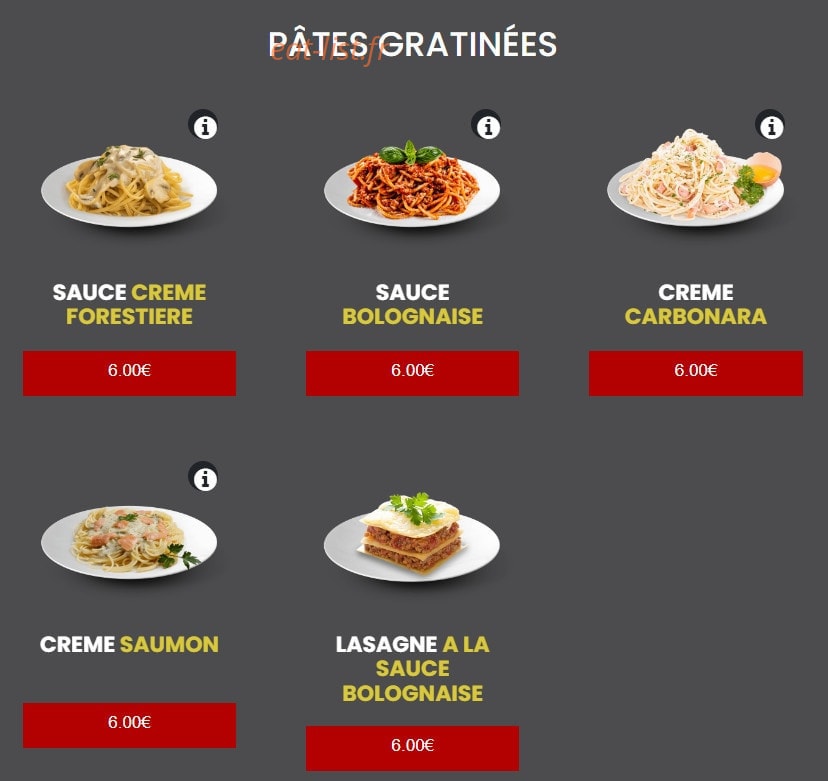 Wardy's Pizza — carte page 5