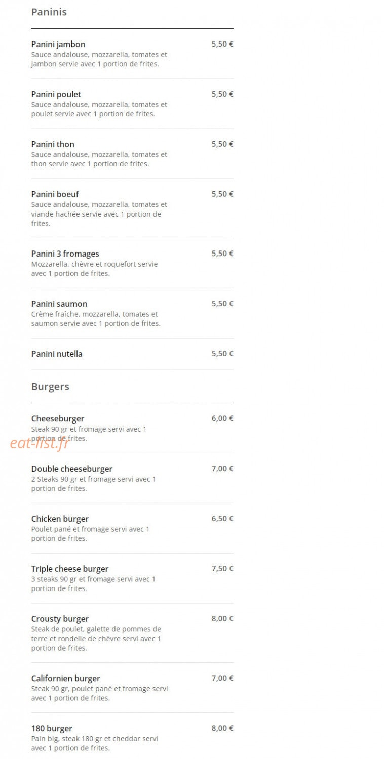 Fratelli Pizza — carte page 11
