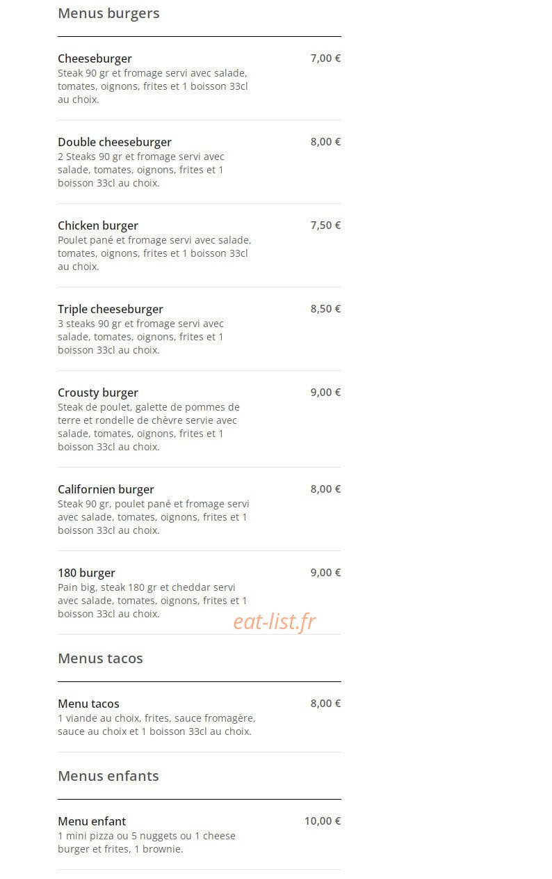 Fratelli Pizza — carte page 4
