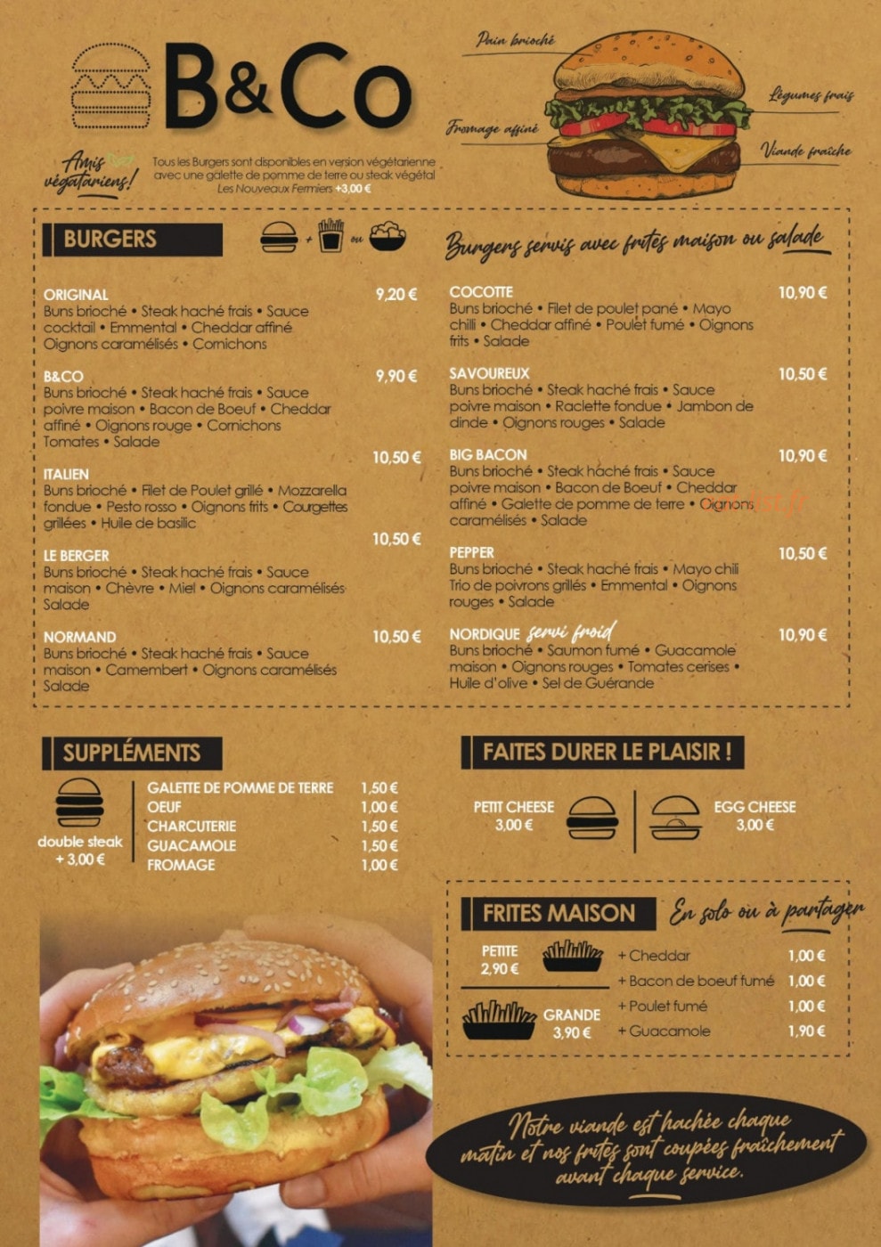 B&Co — carte page 1