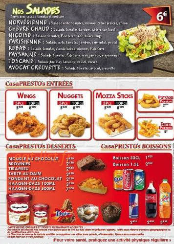 Casa Presto — carte page 4
