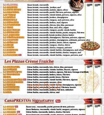 Casa Presto — carte page 2