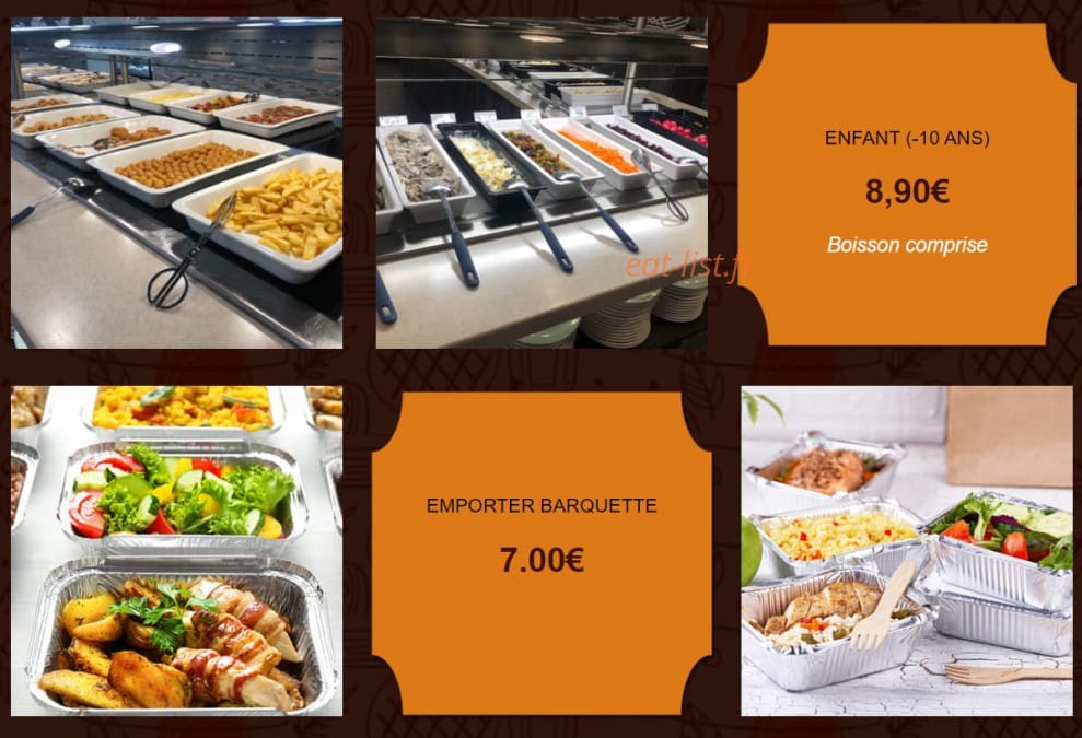 Carte et menu de Restaurant N°1 à La Ville du Bois — Les menus enfants, à emporter en barquette
