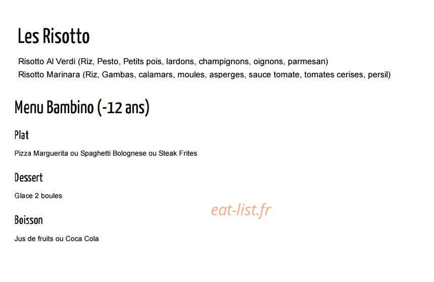 Au Soleil Italien — carte page 7