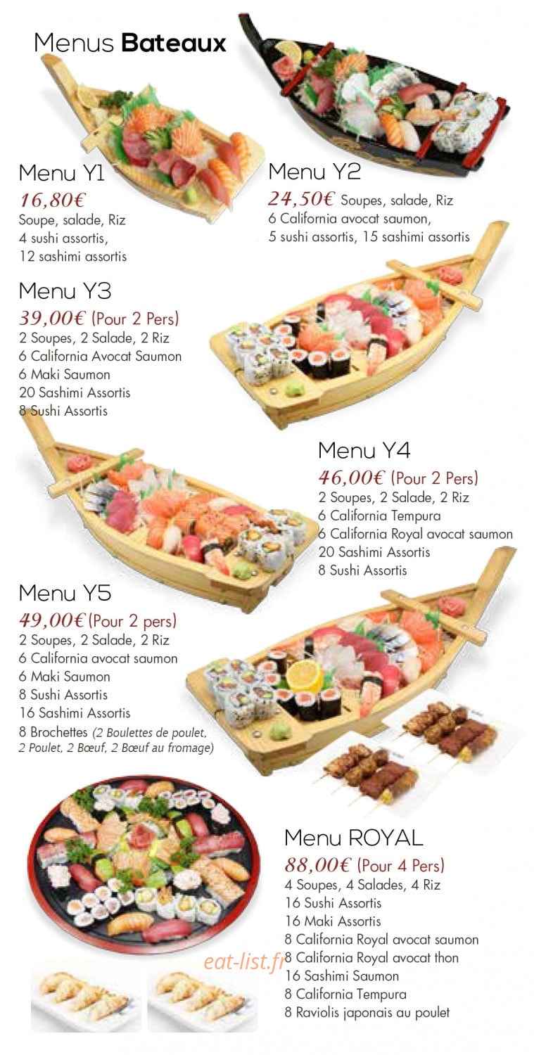 Happy Sushi — carte page 8