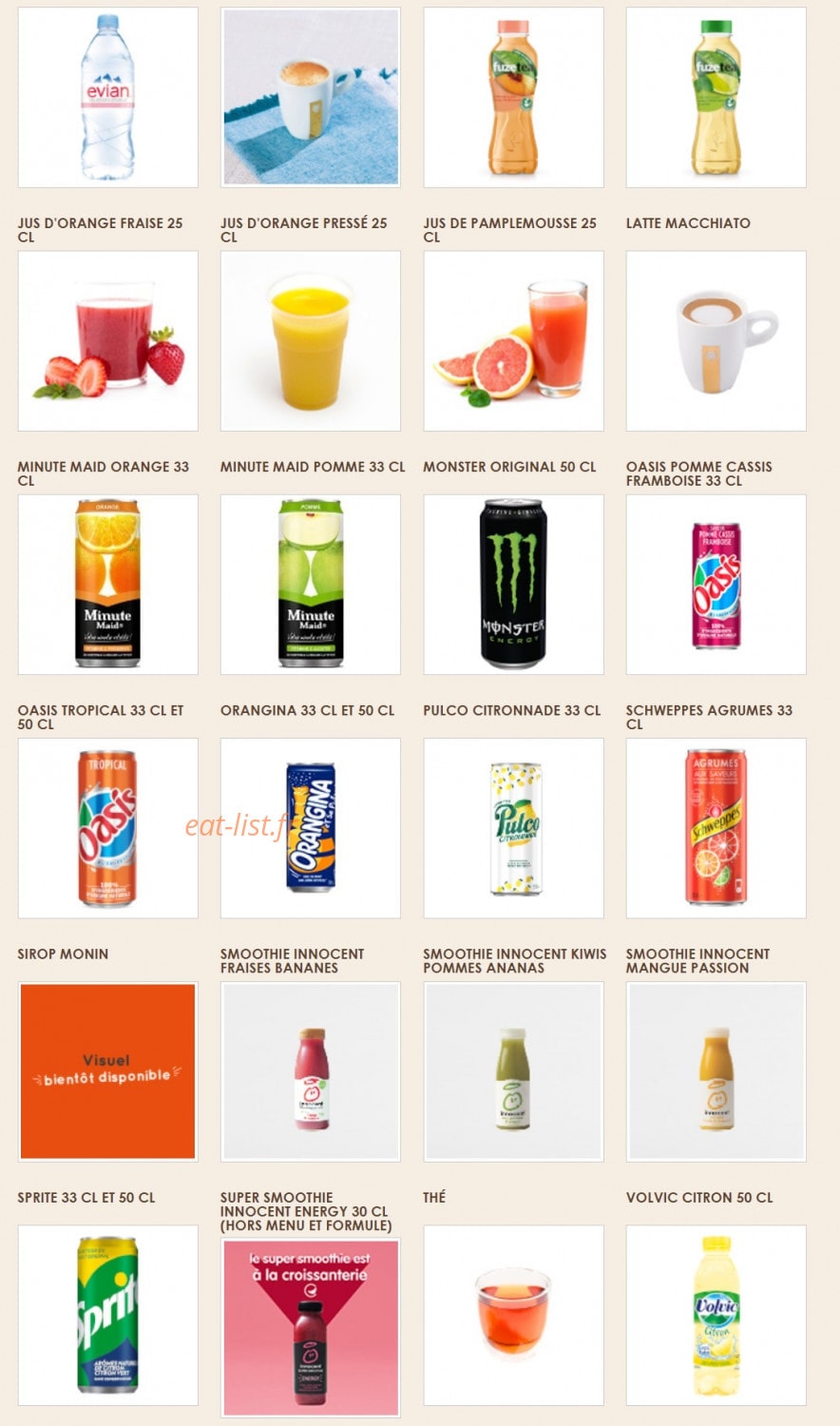 La Croissanterie — carte page 9