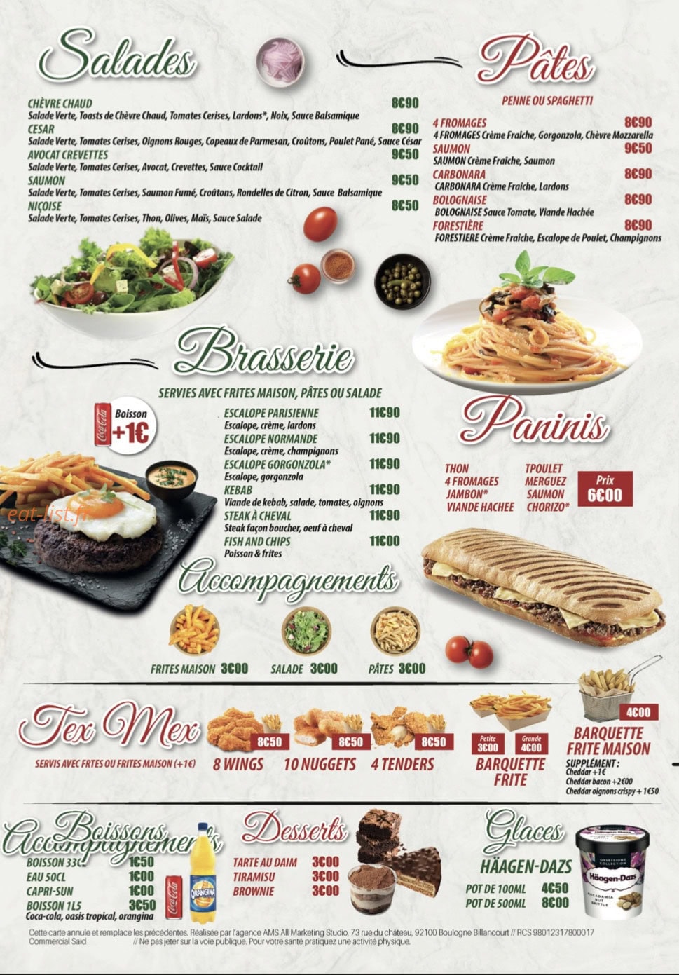 Pizza Bon Gusto — carte page 3