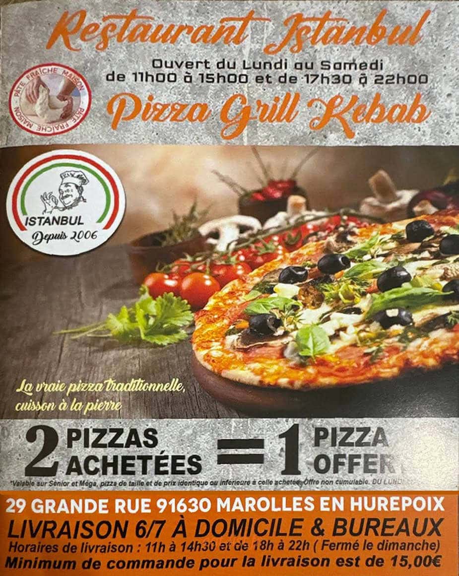 Carte et menu Pizza Grill Istanbul