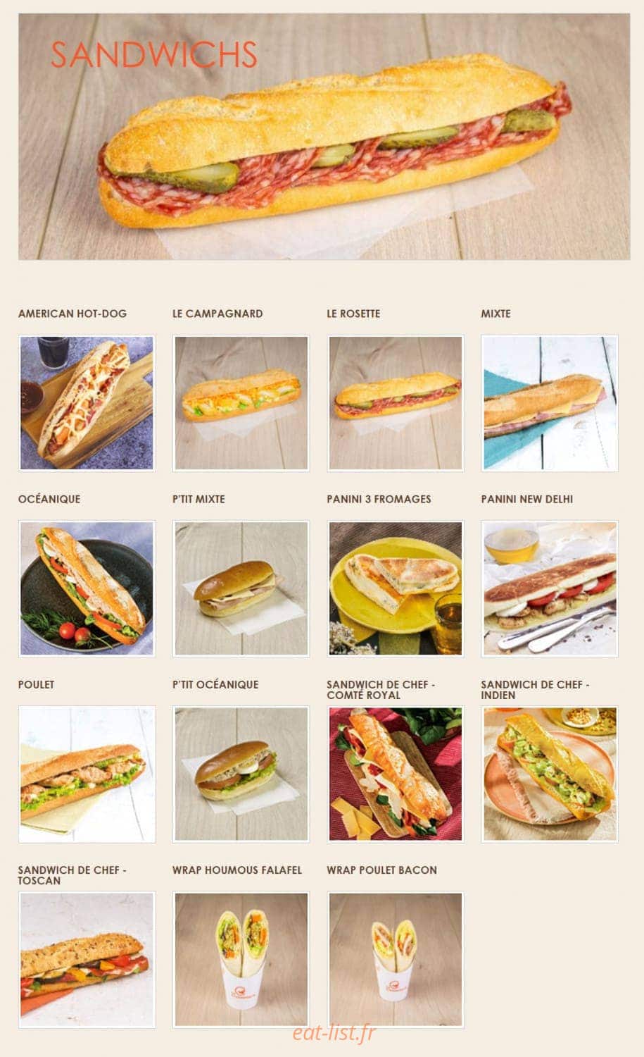 La Croissanterie — carte page 2