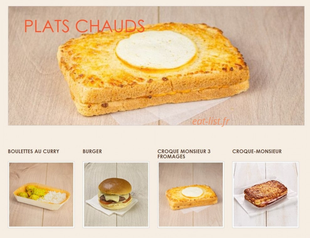 La Croissanterie — carte page 3