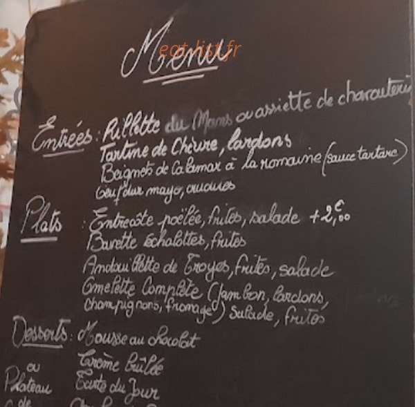 Au Marché Gourmand — carte page 1