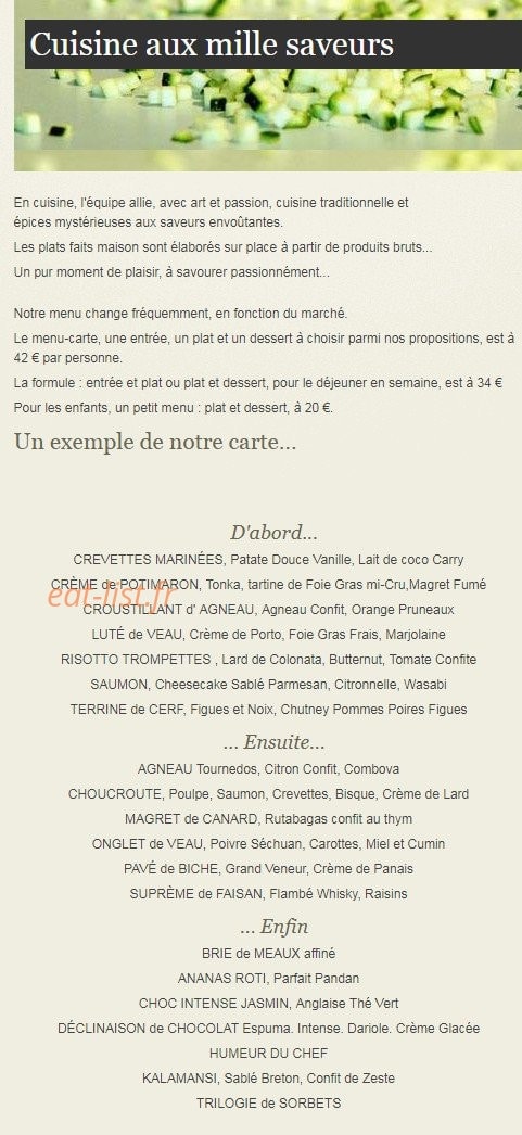 La Bonne Franquette — carte page 2