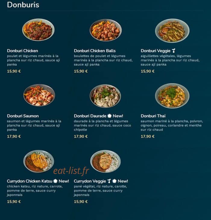 Mimo sushi — carte page 5