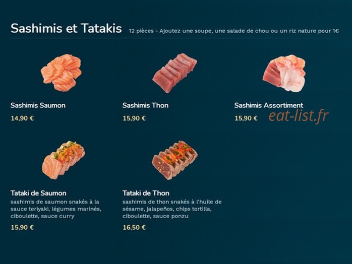 Mimo sushi — carte page 7