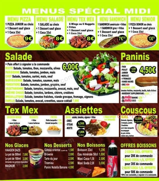 Pizza Familia — carte page 3
