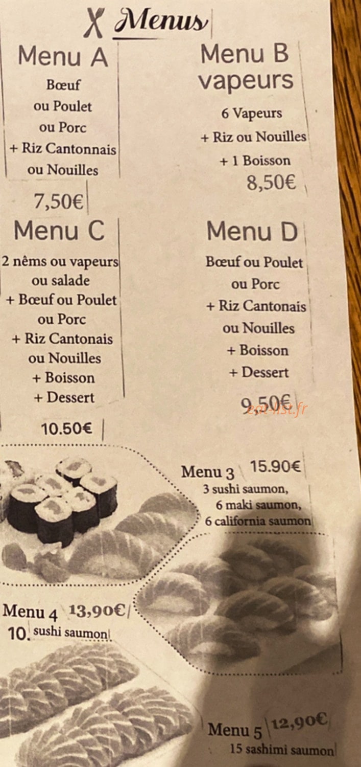 Traiteur asiatique — carte page 3