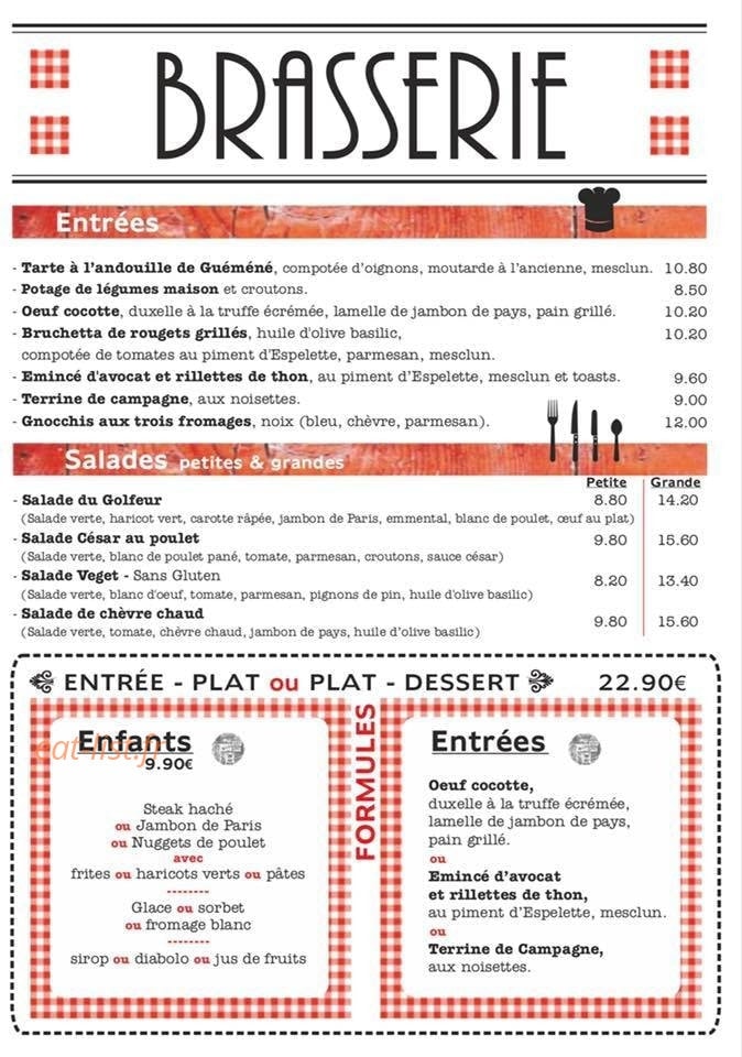 Les greens de Courson — carte page 1