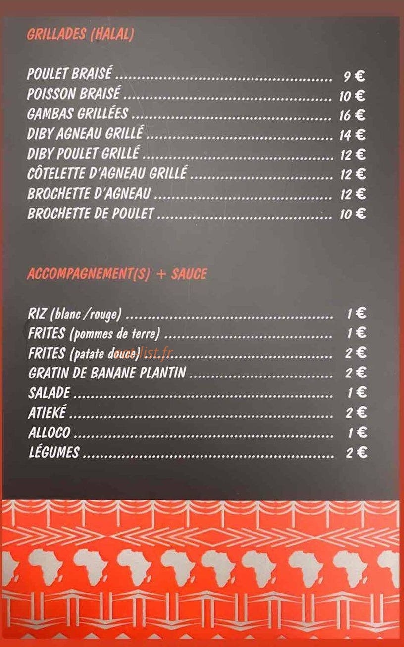 Chez Tiya — carte page 2