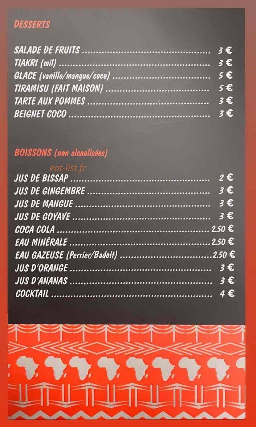 Chez Tiya — carte page 3
