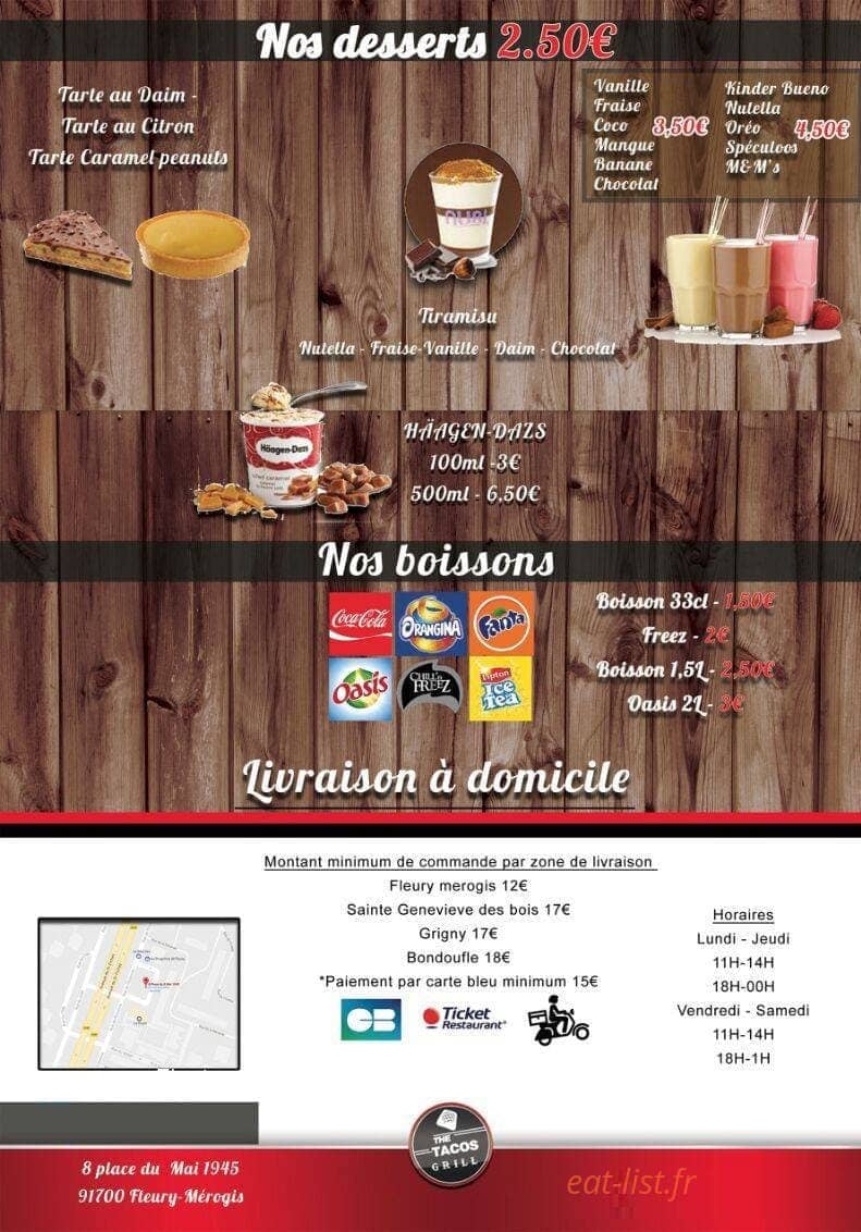 The Tacos Grill — carte page 2