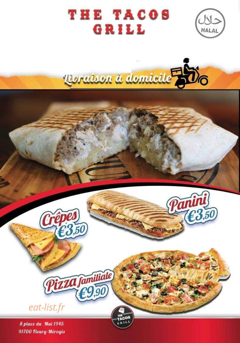The Tacos Grill — carte page 1
