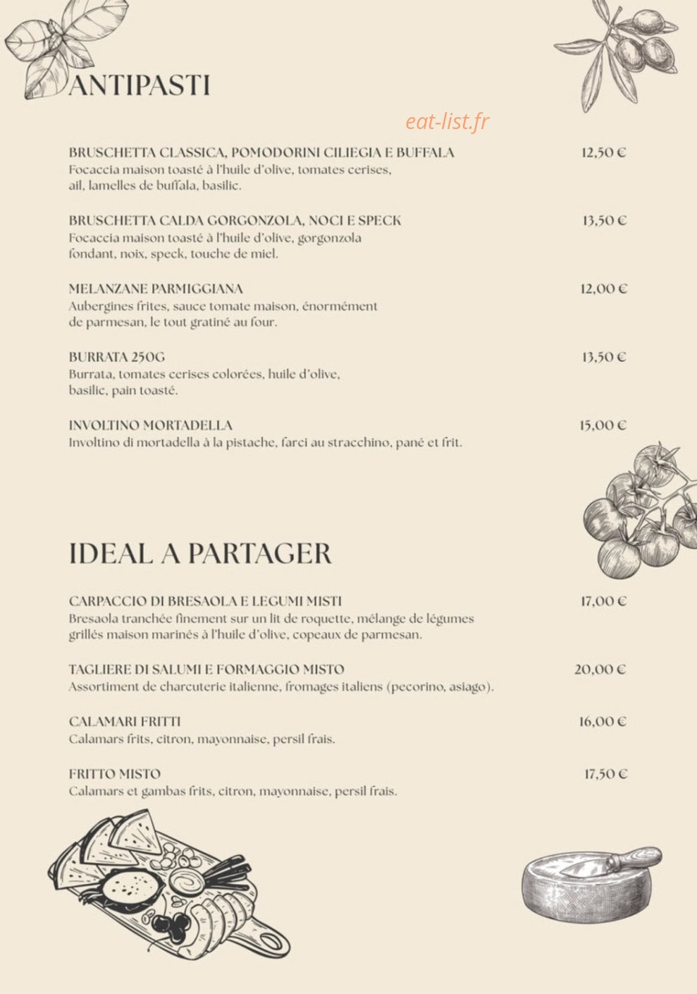 A'Scarpetta — carte page 1