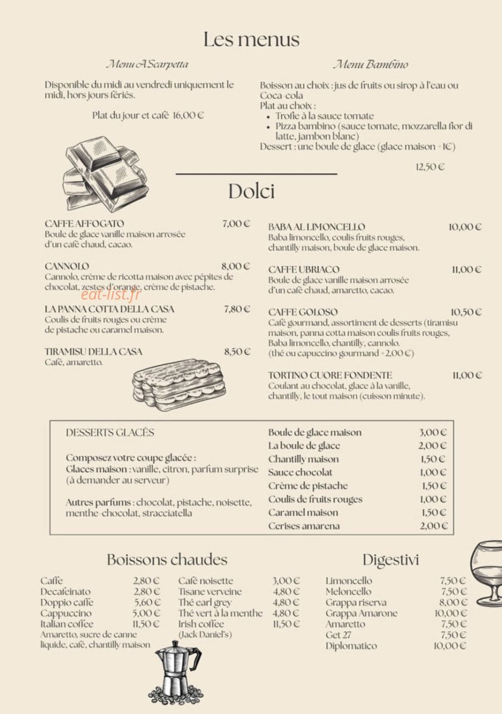 A'Scarpetta — carte page 5