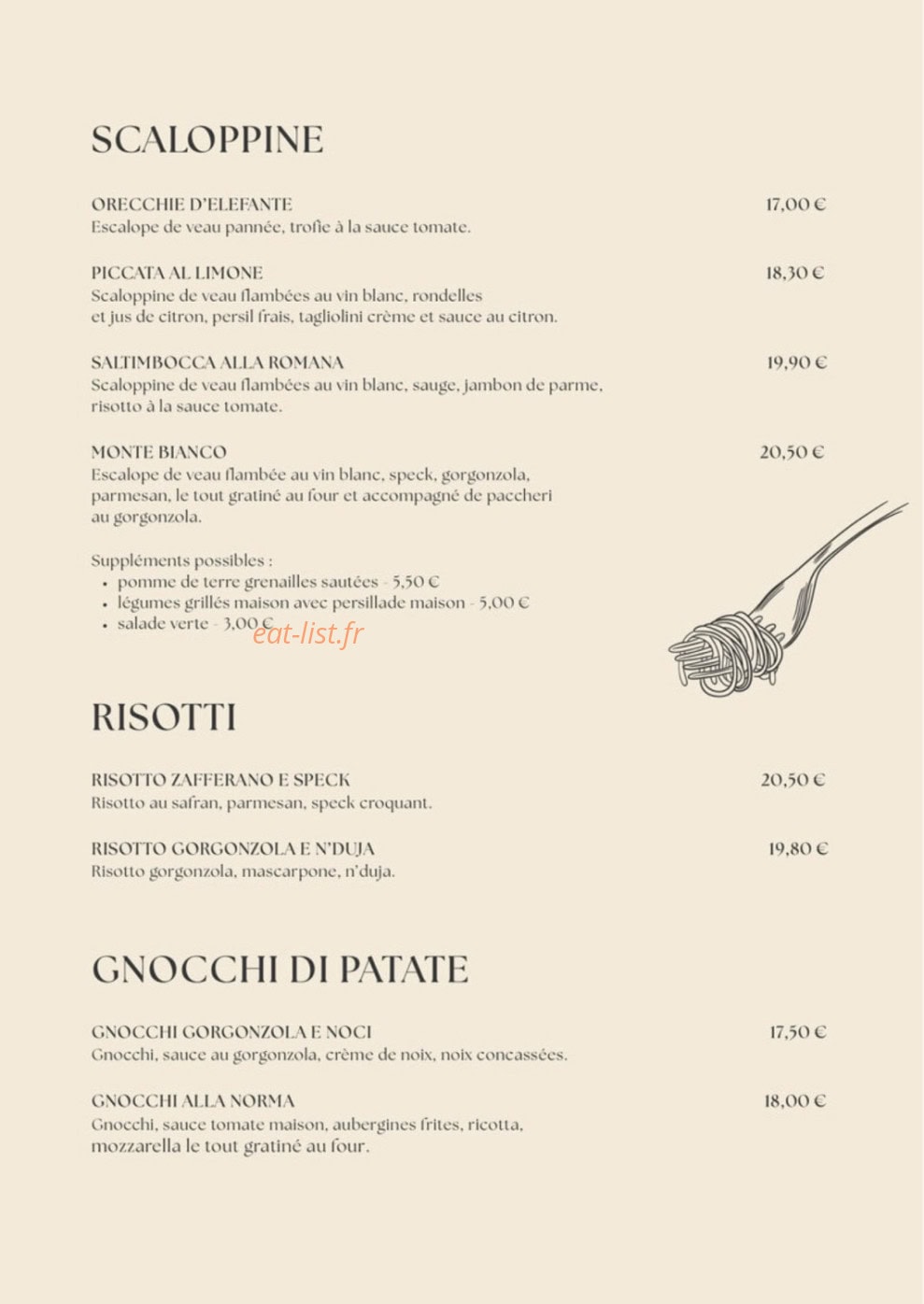 A'Scarpetta — carte page 2
