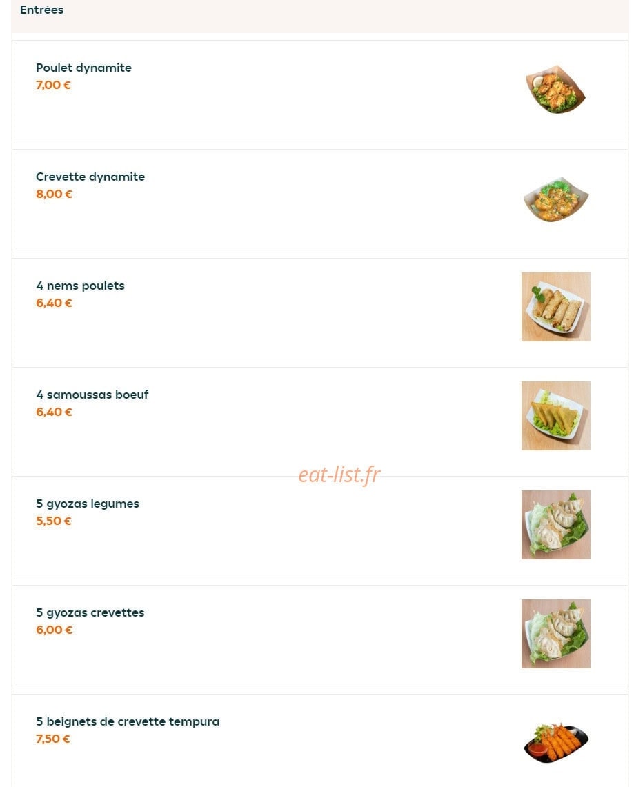 Asian Time — carte page 1