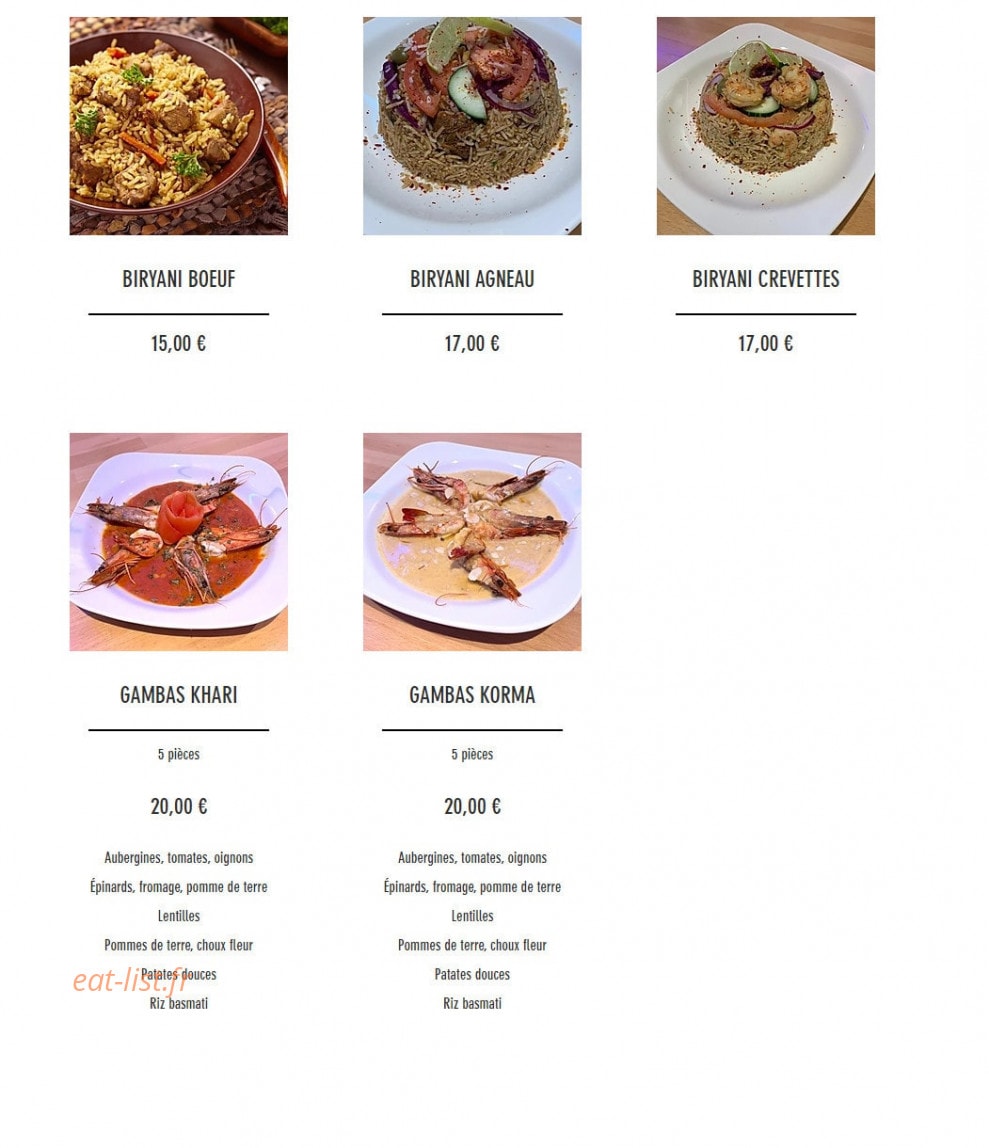 Baba cheese naan — carte page 5