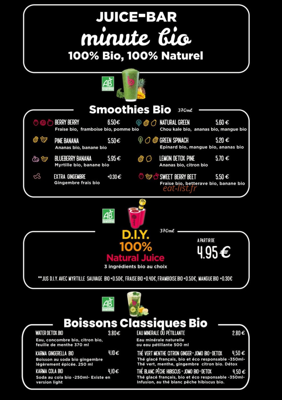 Beesket — carte page 1