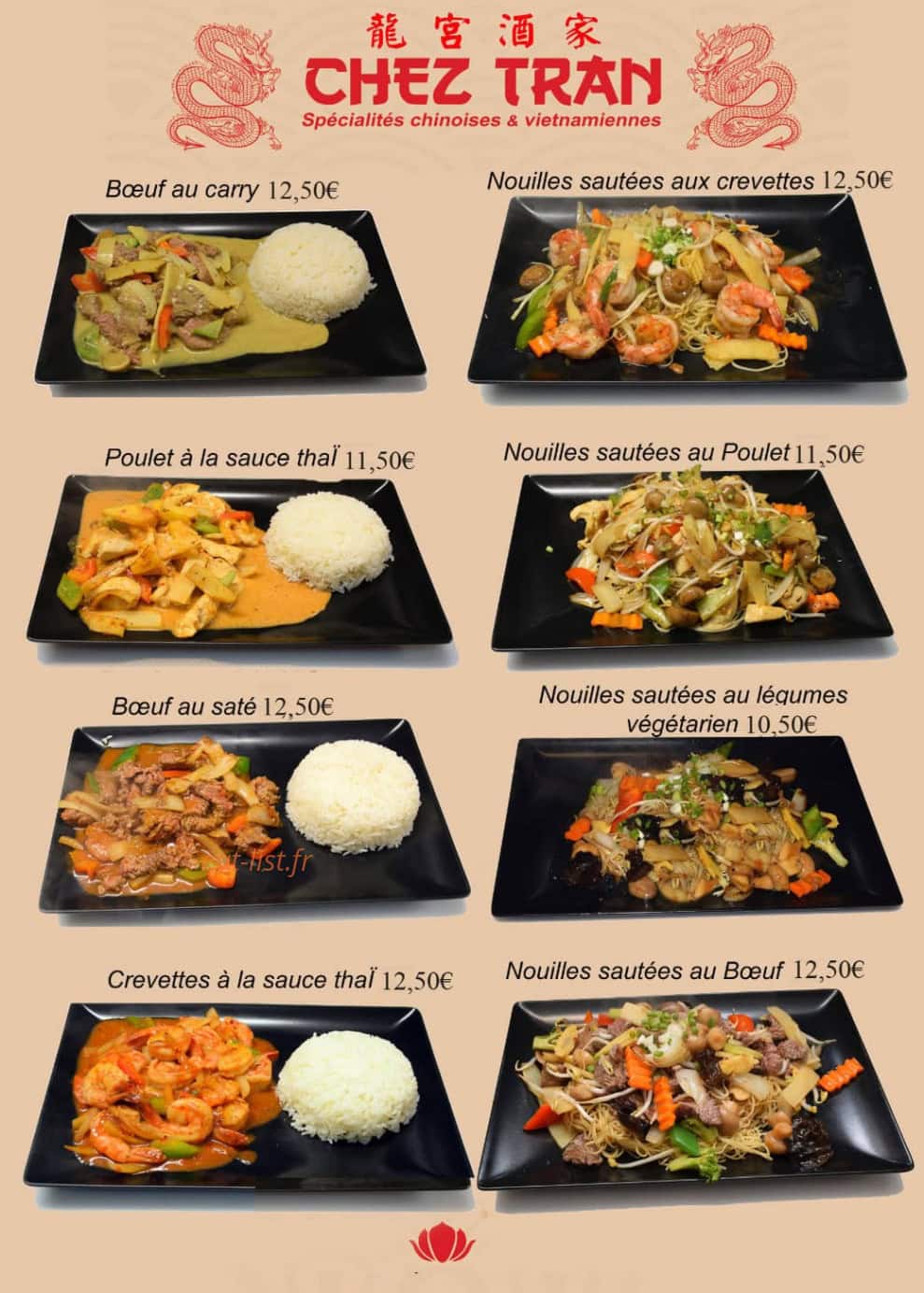 Chez Tran — carte page 4
