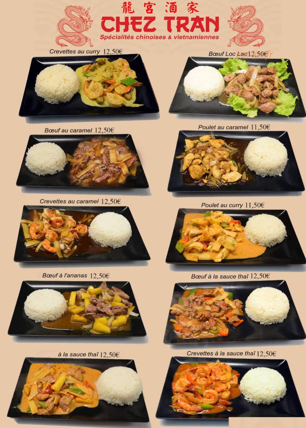 Chez Tran — carte page 2