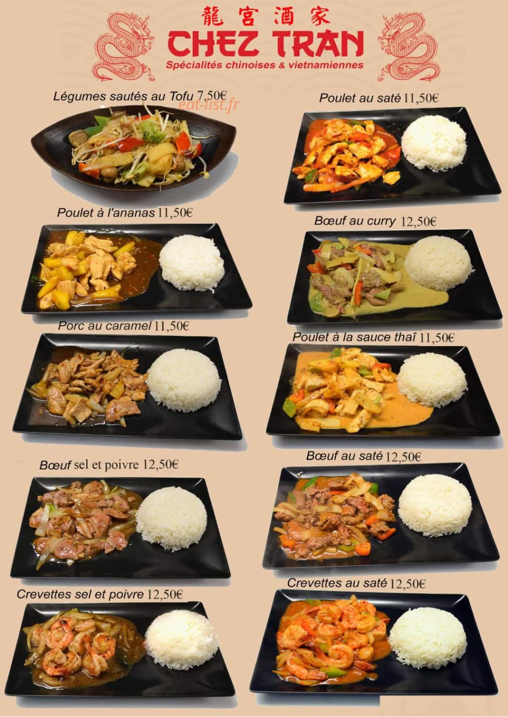 Chez Tran — carte page 5