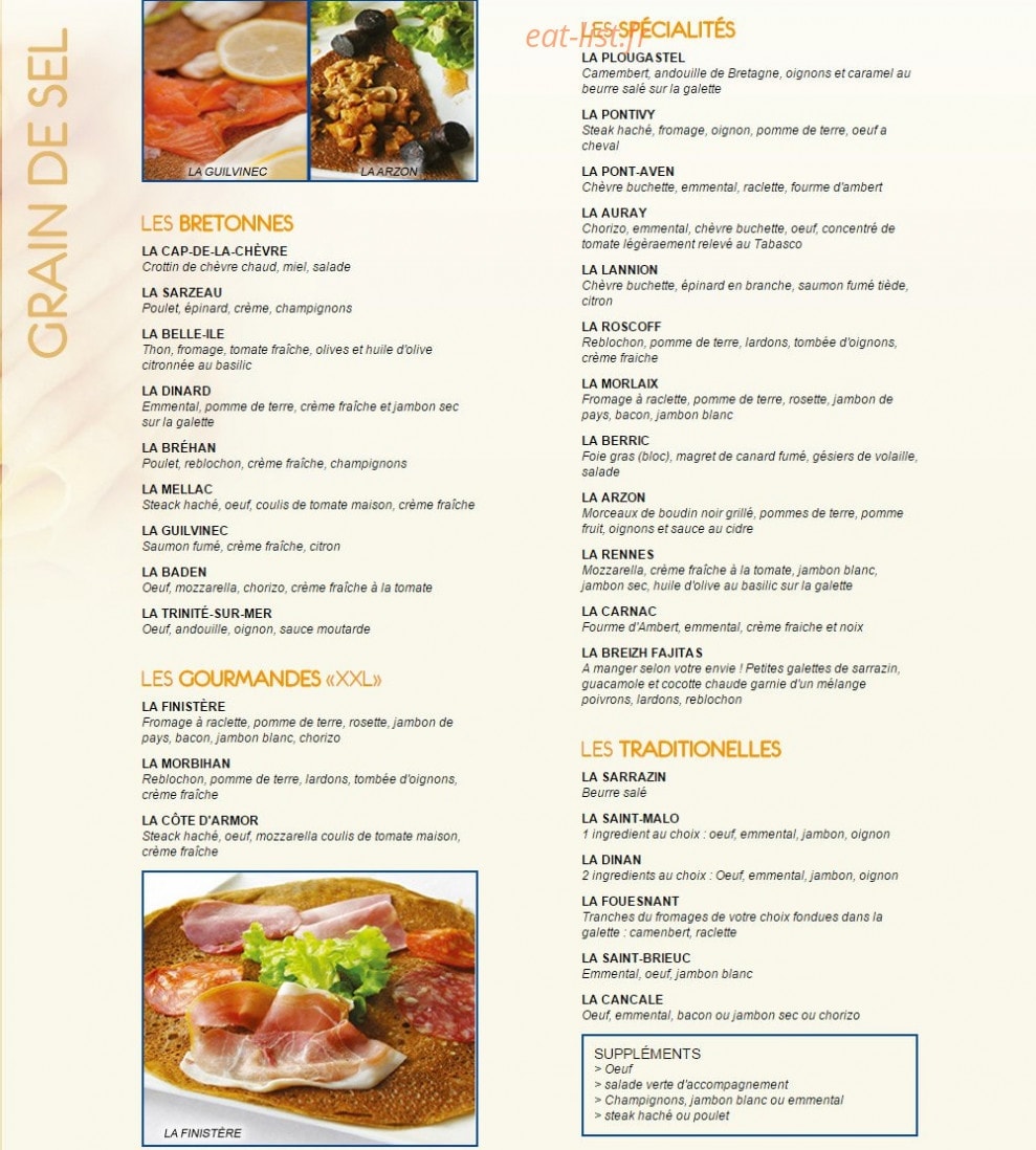 Crep'show — carte page 3