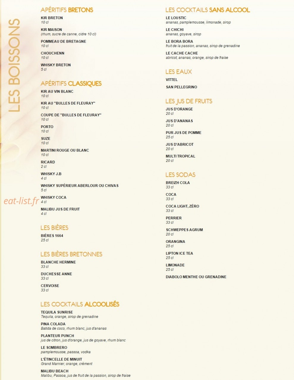 Crep'show — carte page 2