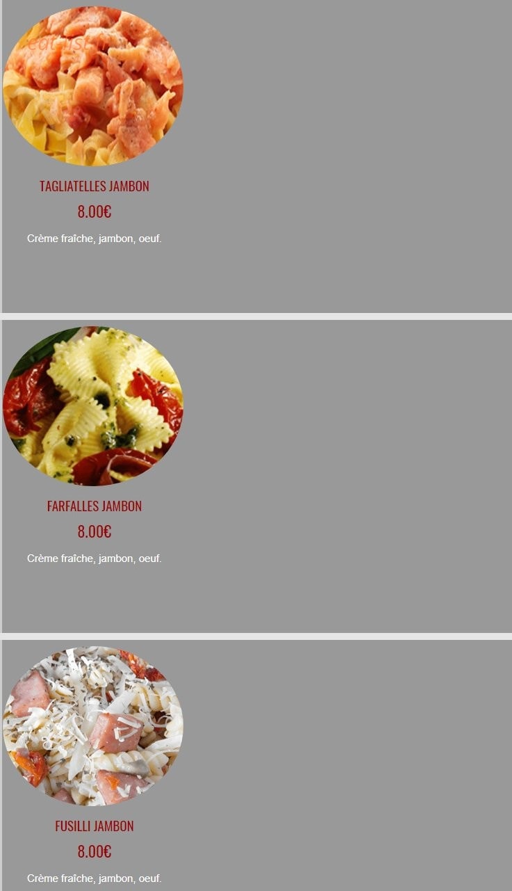 Fun Pizza 91 — carte page 44