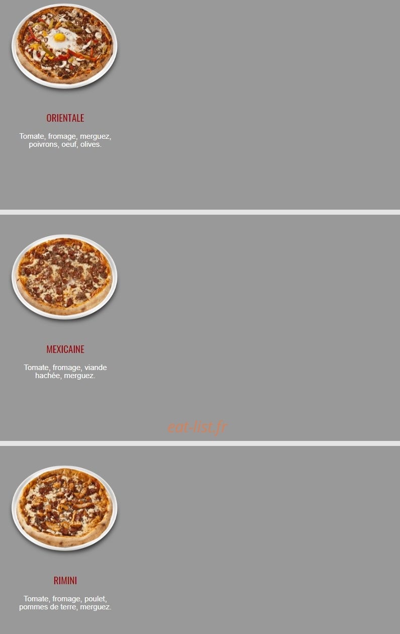 Fun Pizza 91 — carte page 2