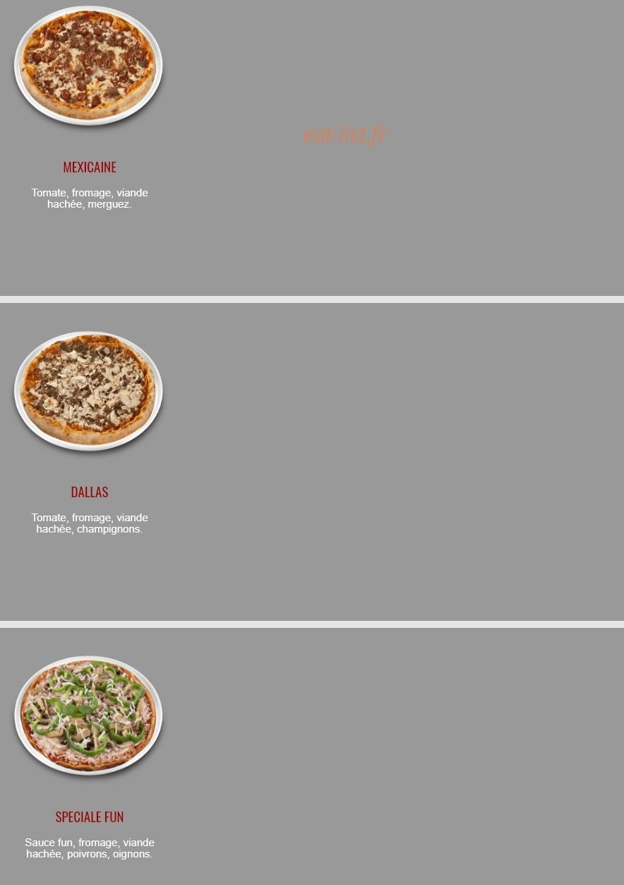 Fun Pizza 91 — carte page 21