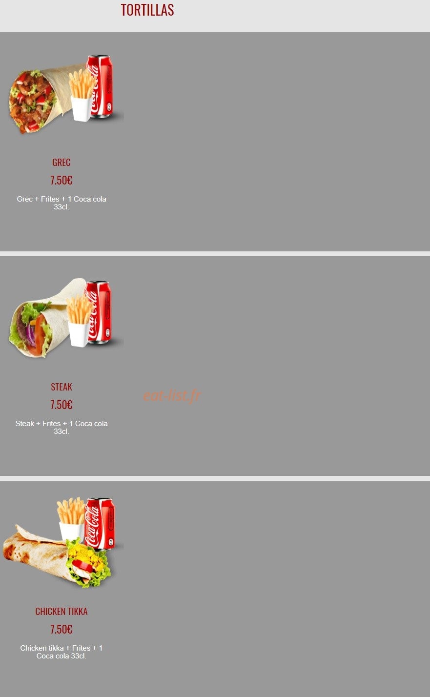 Fun Pizza 91 — carte page 46