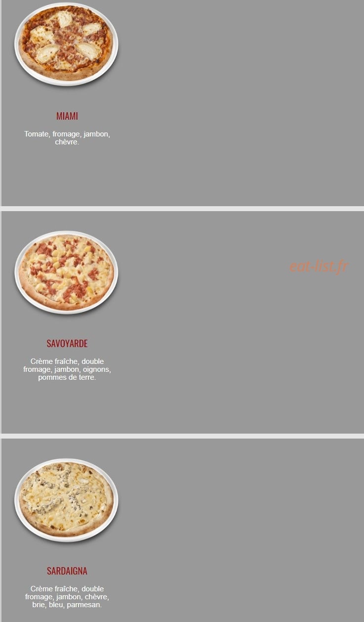 Fun Pizza 91 — carte page 30