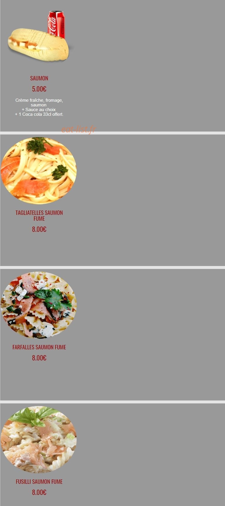 Fun Pizza 91 — carte page 33