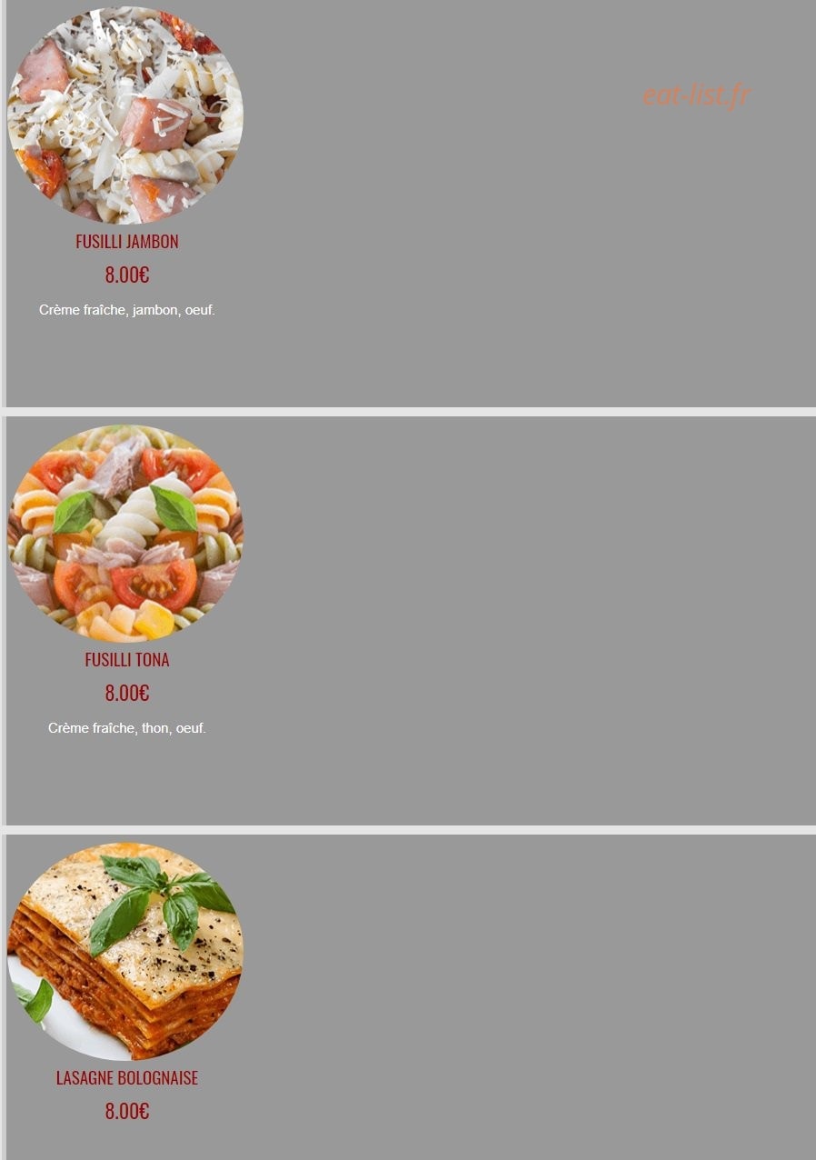 Fun Pizza 91 — carte page 5