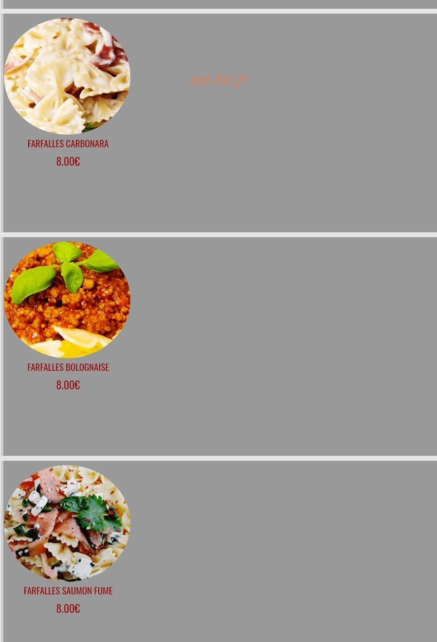 Fun Pizza 91 — carte page 4