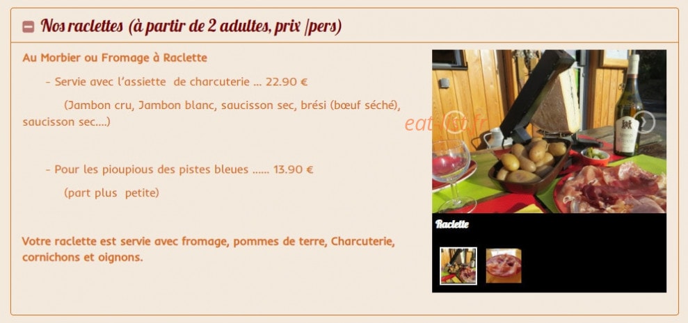 L'Assiette Comtoise — carte page 3